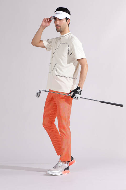 【直営店舗限定】メッシュ 半袖 モックネック プルオーバー (MENS)