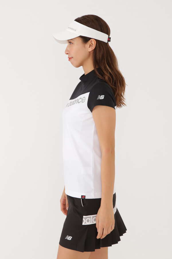 バイカラー メッシュダブルフェイス モックネック プルオーバー (WOMENS SPORT)