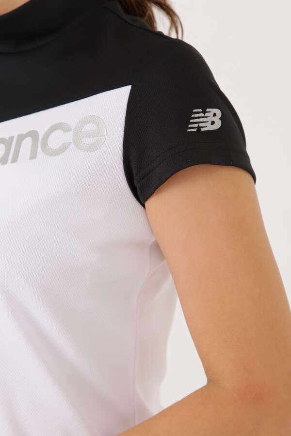 バイカラー メッシュダブルフェイス モックネック プルオーバー (WOMENS SPORT)