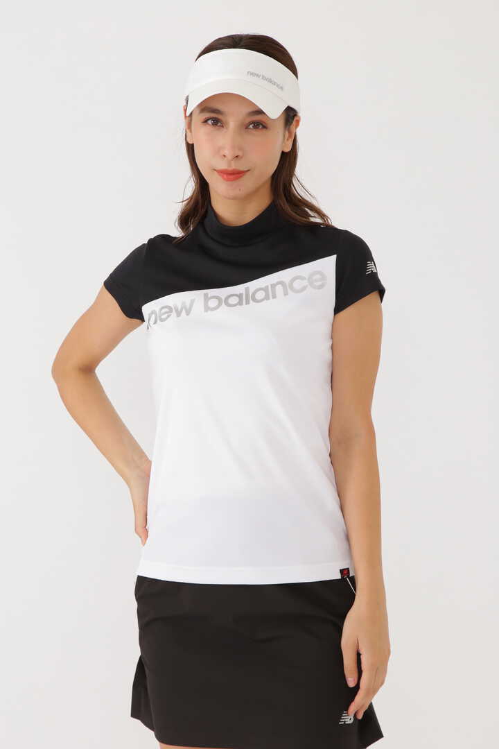 new balance golf】バイカラー メッシュダブルフェイス モックネック プルオーバー (WOMENS SPORT)