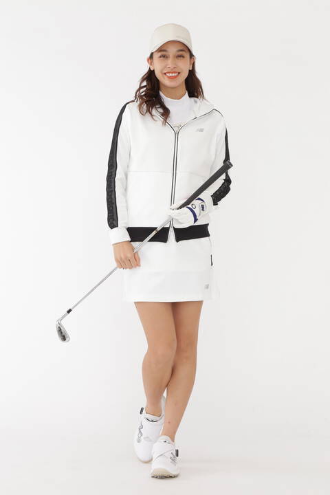 new balance golf】バイカラー メッシュダブルフェイス モックネック プルオーバー (WOMENS SPORT)