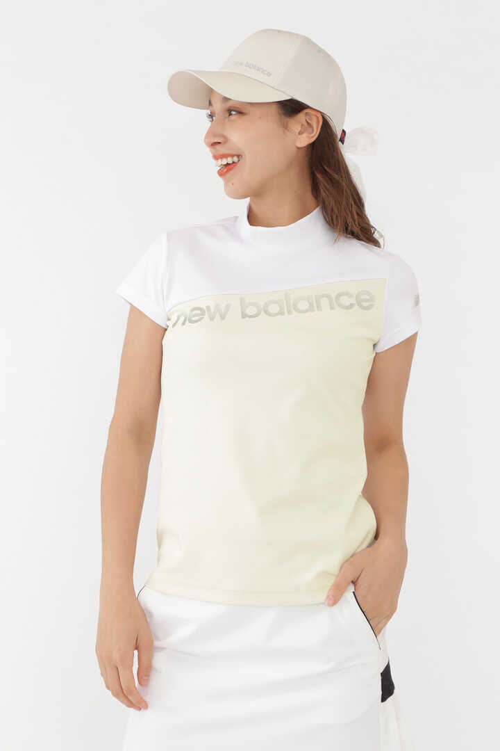 new balance golf】バイカラー メッシュダブルフェイス モックネック プルオーバー (WOMENS SPORT)
