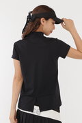バックスリット 半袖 モックネック プルオーバー (WOMENS SPORT)