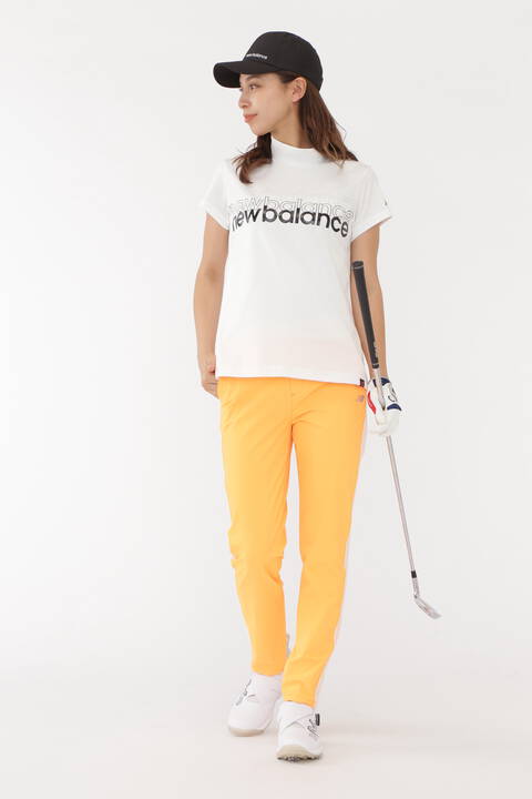バックスリット 半袖 モックネック プルオーバー (WOMENS SPORT)