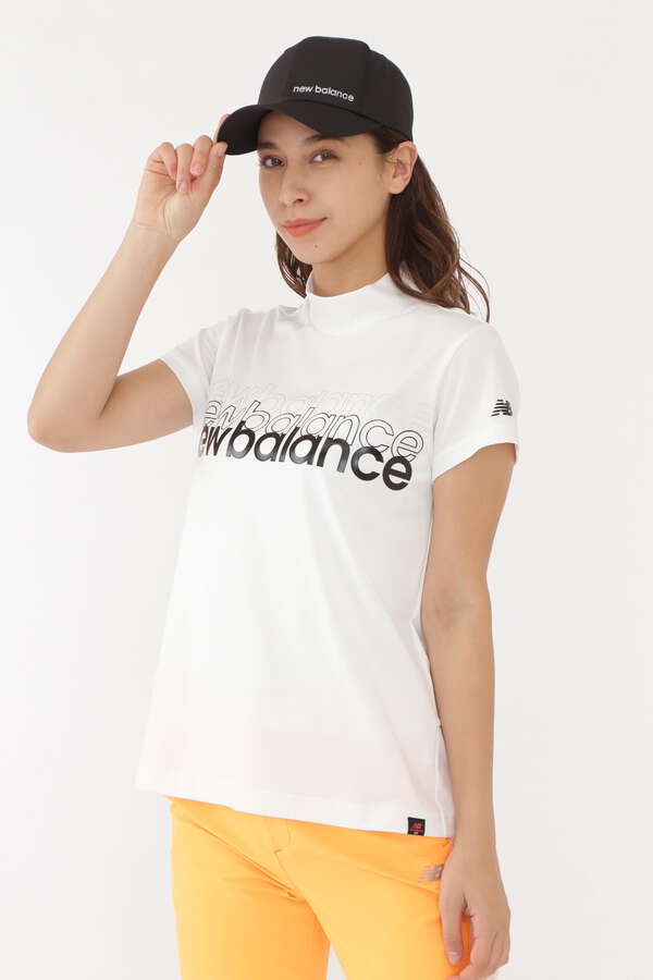 バックスリット 半袖 モックネック プルオーバー (WOMENS SPORT)