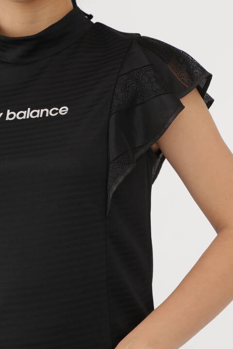 new balance golf】フラワーレース モックネック ロングトップス 