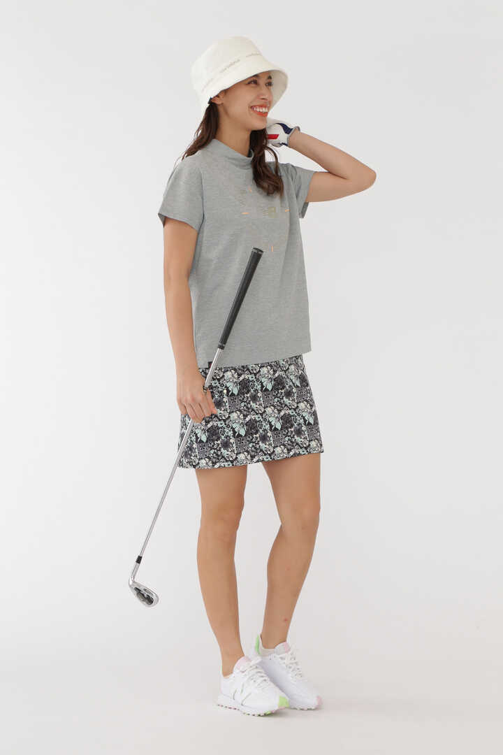 メランジベア天竺 半袖 モックネック プルオーバー (WOMENS METRO)