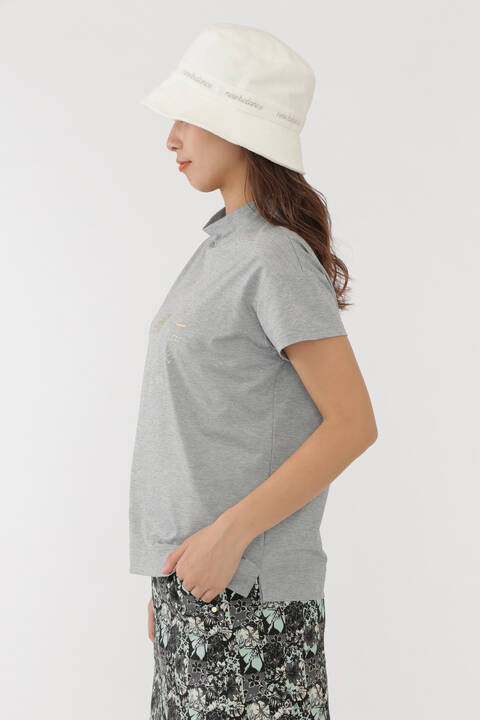 メランジベア天竺 半袖 モックネック プルオーバー (WOMENS METRO)