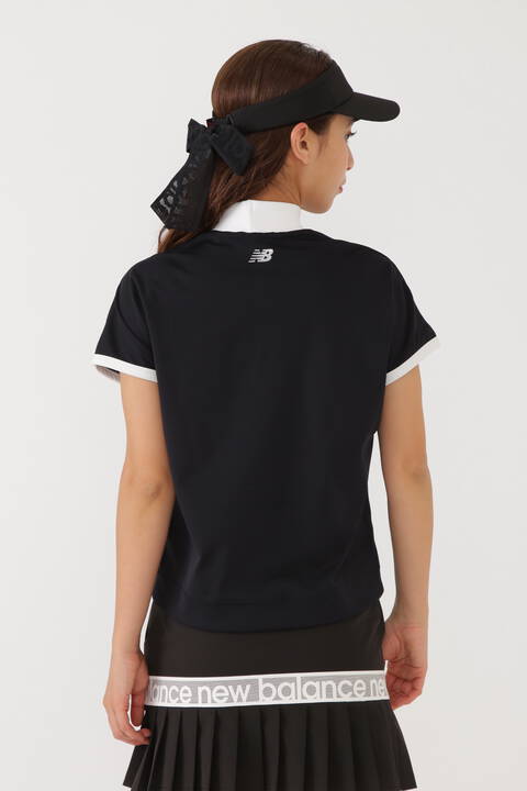 メッシュロゴ 半袖 モックネック プルオーバー (WOMENS SPORT)