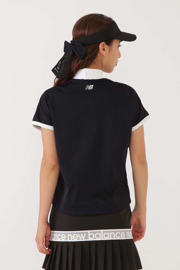 メッシュロゴ 半袖 モックネック プルオーバー (WOMENS SPORT)
