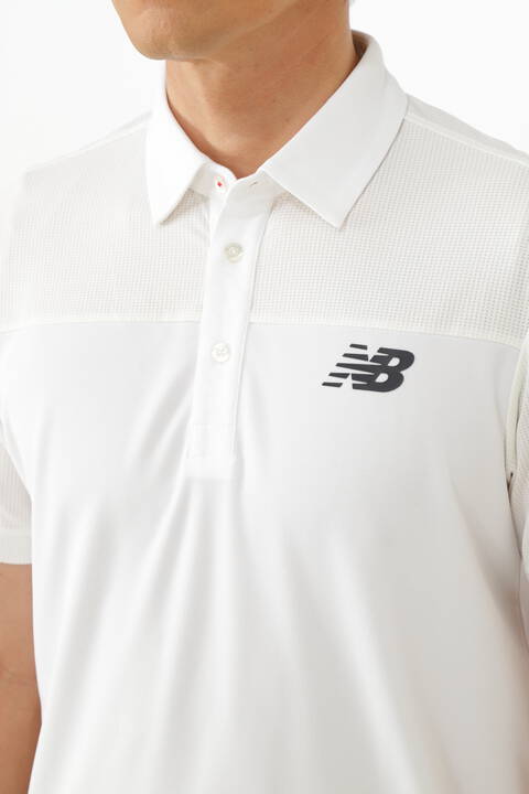 ハイテンション鹿の子×メッシュ 半袖 カラーシャツ (MENS WORLD)