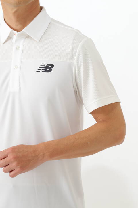 ハイテンション鹿の子×メッシュ 半袖 カラーシャツ (MENS WORLD)