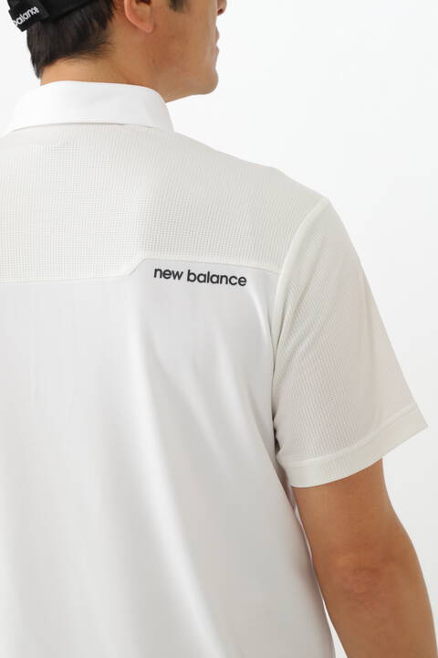ハイテンション鹿の子×メッシュ 半袖 カラーシャツ (MENS WORLD)