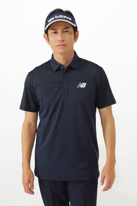 ハイテンション鹿の子×メッシュ 半袖 カラーシャツ (MENS WORLD)