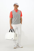 ハイテンション鹿の子×メッシュ 半袖 カラーシャツ (MENS WORLD)