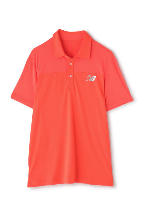 ハイテンション鹿の子×メッシュ 半袖 カラーシャツ (MENS WORLD)