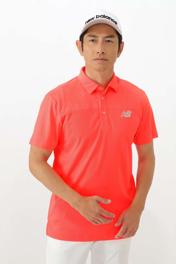ハイテンション鹿の子×メッシュ 半袖 カラーシャツ (MENS WORLD)