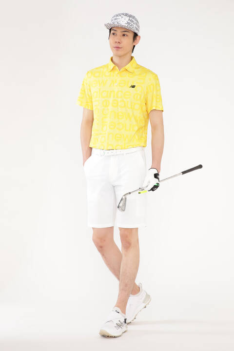 ブロックシャドーロゴ 半袖 カラーシャツ (MENS SPORT)