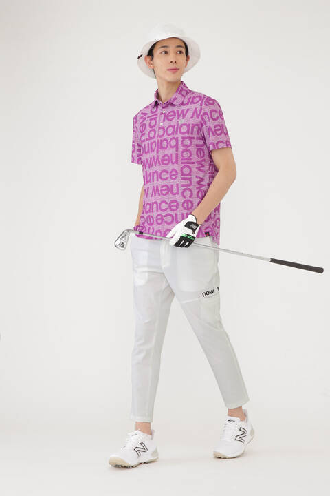 ブロックシャドーロゴ 半袖 カラーシャツ (MENS SPORT)