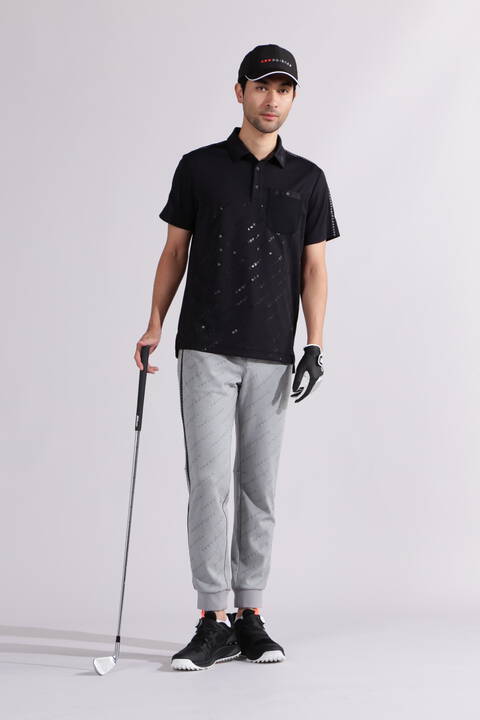 【直営店舗限定】トーナルクリアロゴ 半袖 カラーシャツ (MENS)