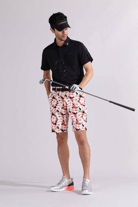 【直営店舗限定】トーナルクリアロゴ 半袖 カラーシャツ (MENS)