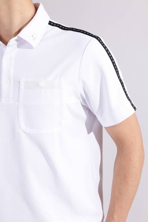 【直営店舗限定】トーナルクリアロゴ 半袖 カラーシャツ (MENS)