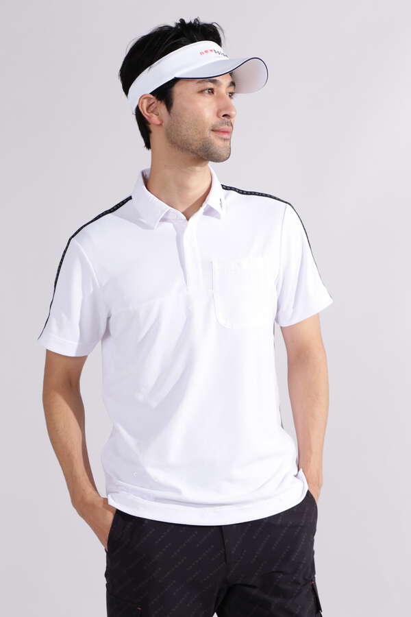 【直営店舗限定】トーナルクリアロゴ 半袖 カラーシャツ (MENS)