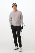 ガーター×タック×プレーン クルーネック ニット プルオーバー (MENS WORLD)