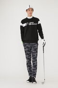 ボーダー×ロゴ×プレーン クルーネック ニット プルオーバー (MENS SPORT)