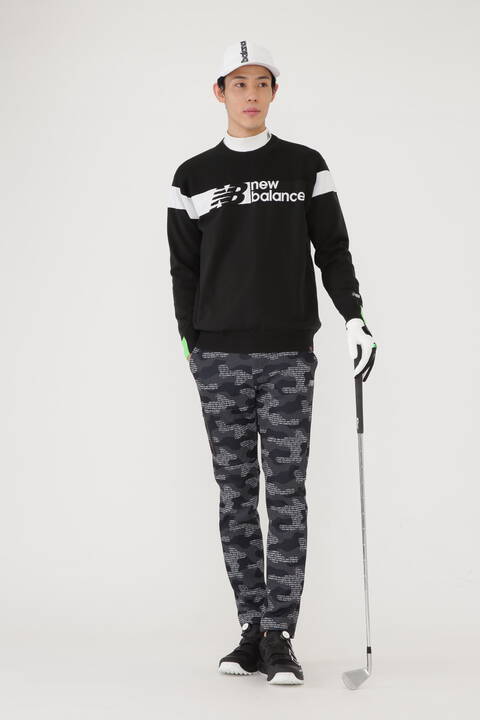 ボーダー×ロゴ×プレーン クルーネック ニット プルオーバー (MENS SPORT)