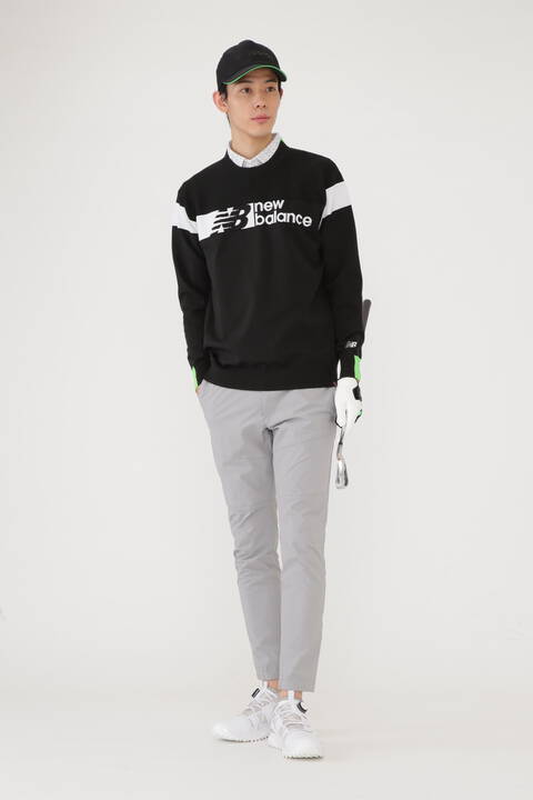 ボーダー×ロゴ×プレーン クルーネック ニット プルオーバー (MENS SPORT)
