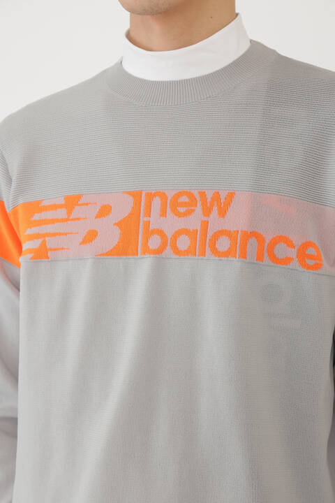 ボーダー×ロゴ×プレーン クルーネック ニット プルオーバー (MENS SPORT)