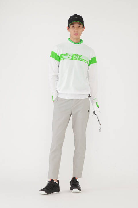 ボーダー×ロゴ×プレーン クルーネック ニット プルオーバー (MENS SPORT)
