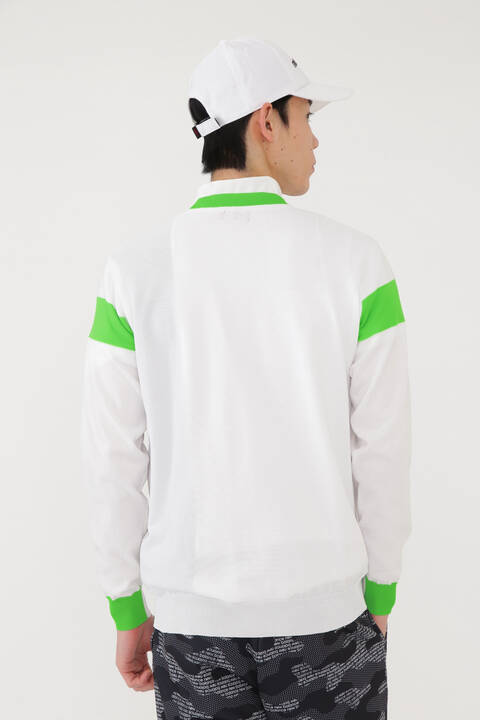 ボーダー×ロゴ×プレーン クルーネック ニット プルオーバー (MENS SPORT)