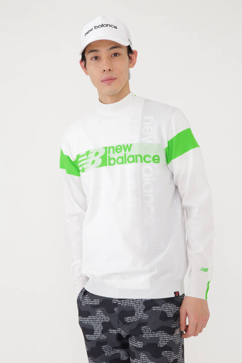 ボーダー×ロゴ×プレーン クルーネック ニット プルオーバー (MENS SPORT)