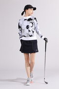 【直営店舗限定】ハイビスカス 長袖 モックネック ニット プルオーバー (WOMENS)