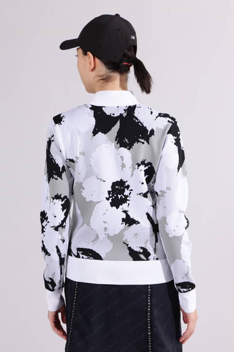 【直営店舗限定】ハイビスカス 長袖 モックネック ニット プルオーバー (WOMENS)