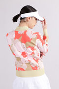 【直営店舗限定】ハイビスカス 長袖 モックネック ニット プルオーバー (WOMENS)