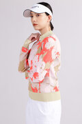 【直営店舗限定】ハイビスカス 長袖 モックネック ニット プルオーバー (WOMENS)