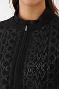 メッシュ ニット ショート丈 ブルゾン (WOMENS SPORT)