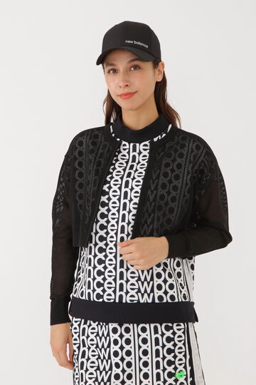 メッシュ ニット ショート丈 ブルゾン (WOMENS SPORT)