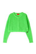 メッシュ ニット ショート丈 ブルゾン (WOMENS SPORT)