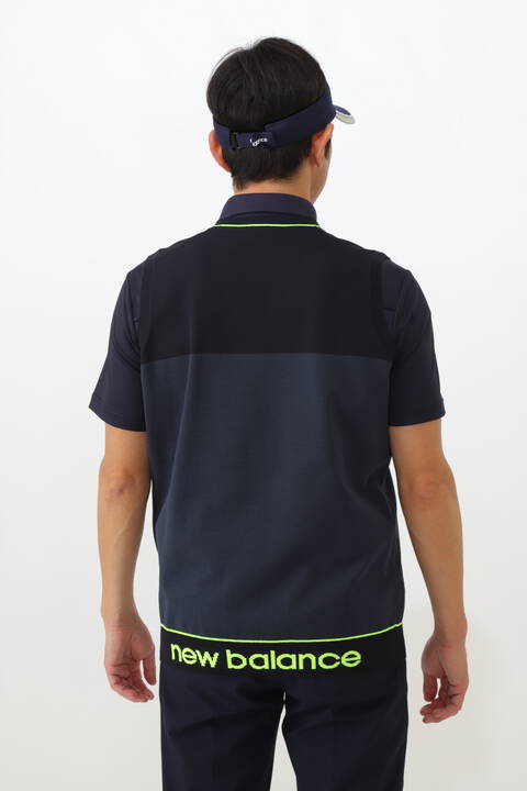 ソリッド×ボーダー Vネック ニット ベスト (MENS WORLD)