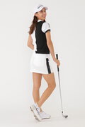 バイカラー クルーネック ニット ベスト (WOMENS SPORT)