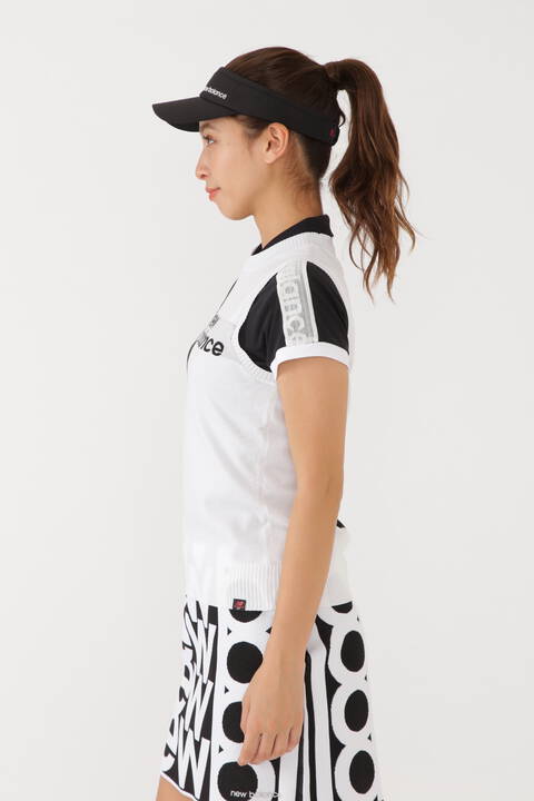 バイカラー クルーネック ニット ベスト (WOMENS SPORT)