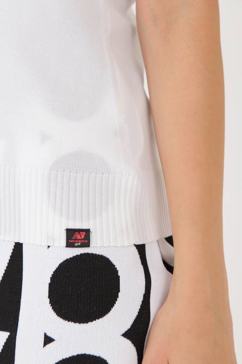 バイカラー クルーネック ニット ベスト (WOMENS SPORT)