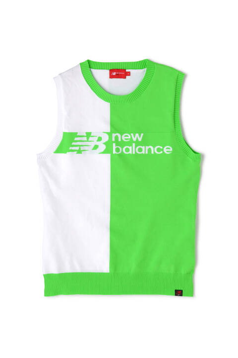 バイカラー クルーネック ニット ベスト (WOMENS SPORT)
