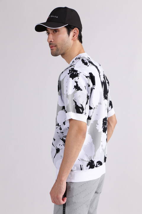 【直営店舗限定】ハイビスカス モックネック ニット プルオーバー (MENS)
