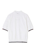 【直営店舗限定】ハーフスリーブ モックネック ニット プルオーバー (WOMENS)