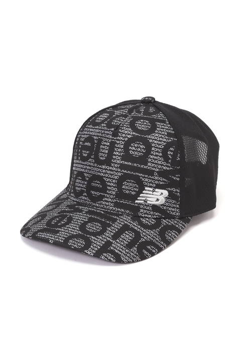 ツイル×メッシュ ブロックシャドーロゴ 5パネルキャップ (UNISEX SPORT)
